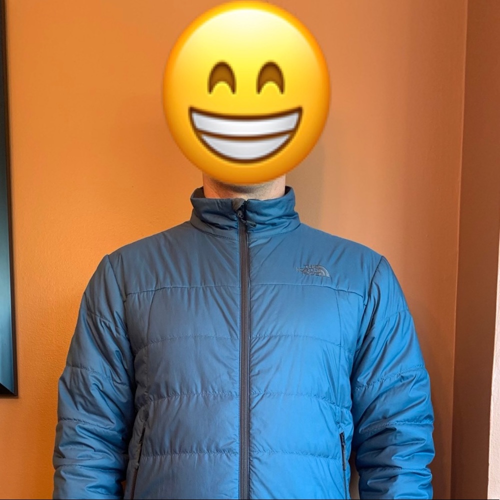 North Face Puffer Jacket - Dark Teal - EUC